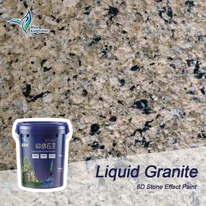 Granite Acrylic chất lỏng Đá Cẩm Thạch Sơn xây dựng sơn thực sự đá lớp phủ chống thấm lớp phủ tường đá hiệu ứng sơn