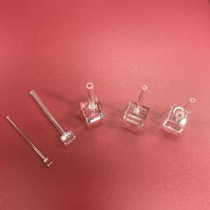 Cellule en verre de quartz rectangulaire pour fluorimètre, polissage optique, avec joint gradué - Product Image 1