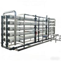 Système de traitement d'eau par osmose inverse agricole 50 TPH avec pompe PLC, récupération élevée, élimination du sel, usine d'osmose inverse pour l'irrigation des grandes exploitations
