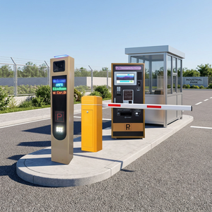 Système de stationnement intelligent tout-en-un avec barrière électrique, reconnaissance automatique des plaques d'immatriculation et borne de paiement à distance, configuration personnalisable - Product Image 1