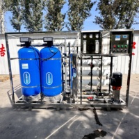 Système de traitement d'eau par osmose inverse monophasé avec pompe PLC, machine de filtration d'eau pure 5T/H pour hôtels, restaurants et usage à petite échelle