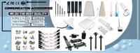 Antenne murale intérieure 5G du fabricant 700-4000 MHz à gain élevé 9 dBi, panneau directionnel IP67, fixation par vis