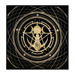 ผ้าปูโต๊ะผ้าลินินไพ่ทาโรต์49*49ซม. คุณภาพสูงสำหรับงานเลี้ยงวันเกิดของตกแต่งงานพรอมพิมพ์ลายดาวไพ่ทาโรต์ใหม่ - Product Image 5