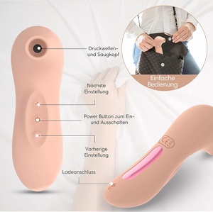 Latenight Suction Vibrator Silicone <strong>Sex</strong> <strong>Toy</strong> <strong>for</strong> <strong>Him</strong> and Couples Various Vibration Settings USB Charging Quiet - Product Image 3