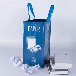 Laminated Recyclable Waste Trash Sorting Organizer Durable Washable Affordable Separate <b>Large</b> Recycle <b>Bins</b> for <b>Kitchen</b> - Product Image 4