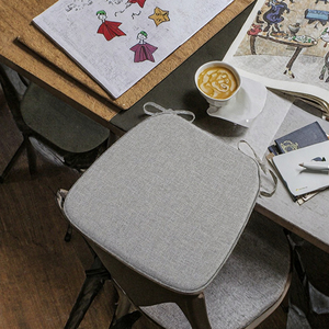 Linen Bộ nhớ bọt Trung Quốc Thiết kế bằng gỗ Ghế Đệm ghế với các mối quan hệ khâu kỹ thuật thắt lưng gối & Đệm ghế - Product Image 3