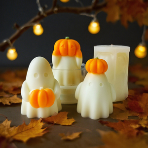 J-5301 Cross-border Ghost Aromatherapy <b>Candle</b> <b>Mold</b> Diy Halloween Pumpkin Ghost Decorations Plaster Ornaments Abrasives - Product Image 1