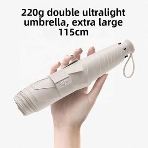 Paraguas Plegable de Viaje Todo en Uno, Ultraligero, de Fibra de Carbono, con Protección UV, de 25 Pulgadas, Venta al Por Mayor - Product Image 2