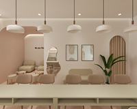 Conception d'intérieur pour salons de manucure et de beauté, service de rénovation commercial sur mesure pour instituts de beauté, décoration minimaliste pour salons de beauté