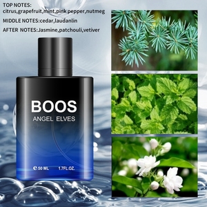 Perfume de Lujo para Hombre, Aroma Árabe de Dubái, Ecológico, Natural, Duradero, Floral, Amaderado, Fresco, en Spray, 50 ml, Set de Regalo - Product Image 2