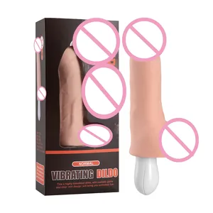Vibrator Oplaadbare Penis Kunstmatige Telescopische Schommel Afstandsbediening Vibrators Sex Speelgoed Voor Vrouw Tpe Dildo 'S
