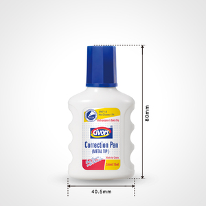 Penna di correzione <span class=keywords><strong>liquida</strong></span> per cancelleria per studenti all'ingrosso BECOL White Out 15ml penna fluida di correzione con punta in spugna - Product Image 2