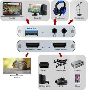 Tarjeta de Captura de Video para Streaming, Tarjeta de Captura HDMI a USB 3.0 4K, Dispositivo de Captura de Juegos 1080P 60FPS para <span class=keywords><strong>OBS</strong></span>, Twitch, <span class=keywords><strong>YouTube</strong></span> - Product Image 2
