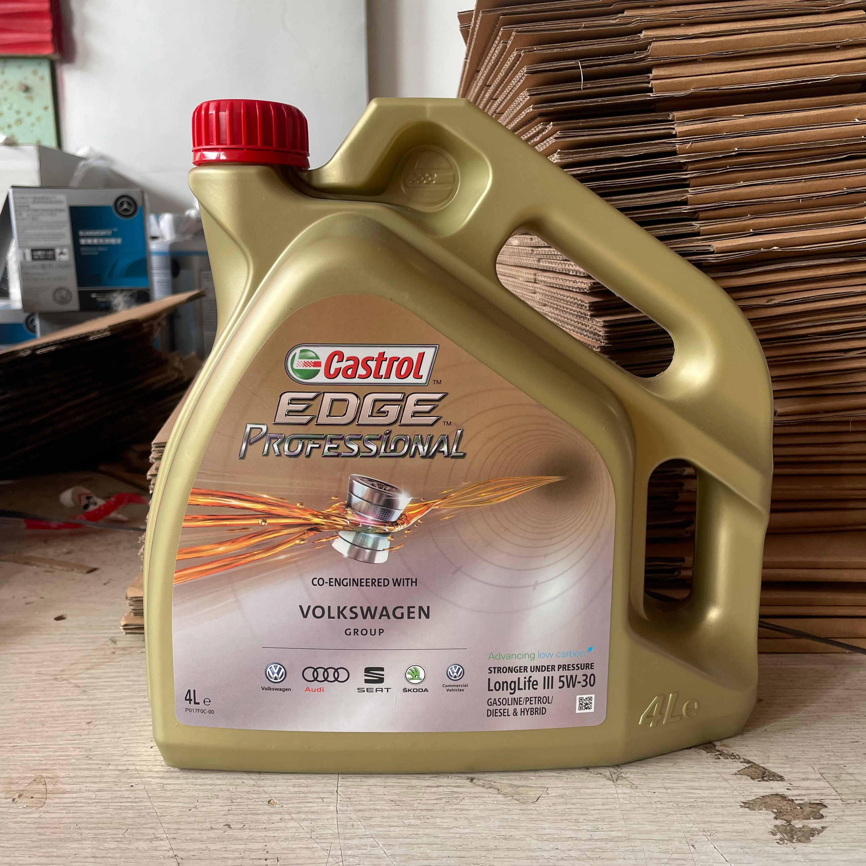 Quality Guarantee Fully Synthetic Engine Motor Oil Car LongLife IlI SN 5W30 C3 European Version 4 Liter P017F0C for Castrol EDGE