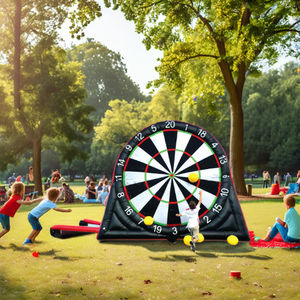Jeu gonflable commercial de carnaval de football de sport pour adultes PVC noir <span class=keywords><strong>Golf</strong></span> fléchettes 3 mètres de hauteur sac <span class=keywords><strong>d</strong></span>'accessoires de souffleur inclus - Product Image 3