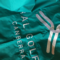 Drapeau personnalisable en tissu Oxford de coton et polyester de haute qualité, brodé avec un logo, à franges dorées, très résistant, en promotion