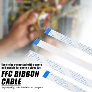 Fertigen Sie Stift flexibles flaches ffc Flach band kabel ffc-Kabel kunden spezifisches 0.5/1,0mm Neigung awm 20624 80c 60v VW-1 ffc-Kabel besonders an
