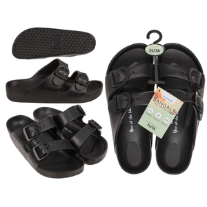 Sandales femme, noires, taille 35/36, - Product Image 1