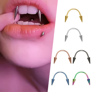<span class=keywords><strong>Piercing</strong></span> de Titanio G23, Precio de Mayoreo, <span class=keywords><strong>Piercing</strong></span> Smiley en Color Oro y Plata, Anillo Smiley para Labio Superior, Joyería para <span class=keywords><strong>Piercing</strong></span> Corporal - Product Image 2
