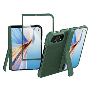 Huanmin Factory offers <b>iPhone</b> Duo foldable phone cases with a <b>stand</b> and a leather-covered central axis, suitable for Apple iPhon - Product Image 6