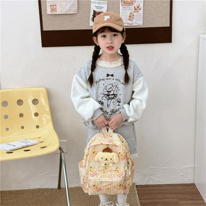 New Crossborder Unisex Kids Softback <b>Backpack</b> Cartoon Print Characters Zipper Durable Water Resistant Primary School <b>Students</b> - Product Image 4