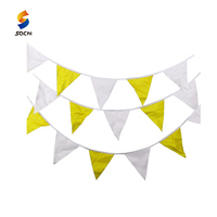 Drapeaux de fanions colorés en gros, personnalisés pour carnaval, en polyester, pour décoration de festival, guirlande de fanions rectangulaires