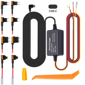 Câble abaisseur de tension pour caméra embarquée, surveillance de stationnement 24h/24, câble d'alimentation 12V/24V vers 5V, vente directe usine L179 - Product Image 1