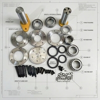 Kit Perbaikan Bushing Pin Artikulasi Wheel Loader SW 956H, Kit Sleeve Pin Sambungan Artikulasi, Suku Cadang Pengganti Aftermarket