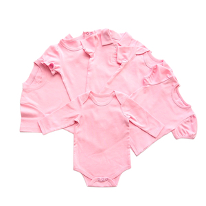 Pelele de manga corta para bebé recién nacido, mono liso con cremallera - Product Image 2