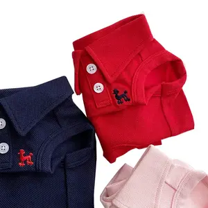 Pakaian anjing peliharaan T-shirt pakaian modis rompi anjing katun Super kecil lucu Chihuahua musim panas hitam anak perempuan laki-laki - Product Image 1