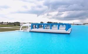 Plataforma Deportiva Acuática Inflable, Juegos Acuáticos, Plataforma Portátil, Isla <span class=keywords><strong>Flotante</strong></span> Inflable, Cancha de Pickleball Inflable - Product Image 2