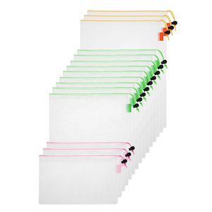 <span class=keywords><strong>Bolsa</strong></span> de supermercado de malla lavable de alta resistencia reutilizable, bolsas de verduras de poliéster para mercado de agricultores, <span class=keywords><strong>nevera</strong></span>, <span class=keywords><strong>playa</strong></span>, bolsas de productos reutilizables - Product Image 5