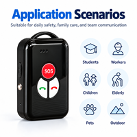 Talkie-walkie GPS 4G P02L direct usine pour seniors avec suivi, intégration logicielle API OEM/ODM personnalisée et détection de chute SOS