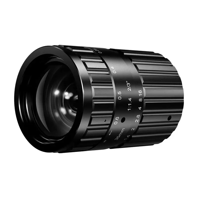 Terbaru 10mp 2/3 "industri 35mm Cctv C Mount Fa mesin visi lensa kamera