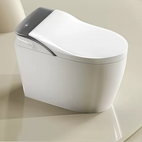Bidet intelligent pour toilettes avec chauffage instantané, double circuit d'eau, chasse d'eau par siphon, fonction aromathérapie et bulles pour hôtels, villas et salles de bain