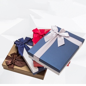 Elegant <b>Gift</b> <b>Box</b> with Butterfly Handle <b>for</b> Cosmetics Jewelry Birthday New Year <b>Empty</b> Paper Packaging - Product Image 4