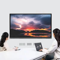 Интерактивная доска 110 дюймов, 8 ГБ+128 ГБ, 4K UHD, с двумя ОС (Android и Windows), 40-точечным сенсорным управлением, для больших переговорных комнат