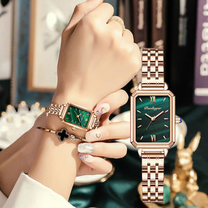 Reloj de Cuarzo POEDAGAR 622 para Mujer, Acero Inoxidable, Oro Rosa, Lujoso, con Diamantes, Diseño Simple y Elegante - Product Image 4