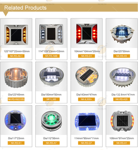 Ni-Mh pin ngoài trời IP68 nhôm <span class=keywords><strong>Led</strong></span> mắt mèo năng lượng mặt trời một bên đường Stud ánh sáng phản chiếu năng lượng mặt trời nâng lên vỉa hè đánh dấu - Product Image 6