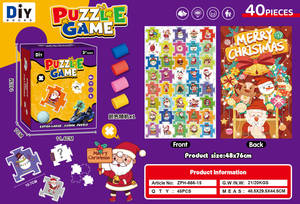 40 Piezas Rompecabezas Infantil con Juego <span class=keywords><strong>de</strong></span> Lanzamiento <span class=keywords><strong>de</strong></span> Anillos, Animales, Dinosaurios, Navidad, Juguete Educativo, Regalo - Product Image 2