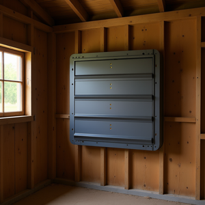 Ventilador de Extracción con Obturador de 18 Pulgadas, Controlador de Velocidad Variable, Montaje en Pared, Acero Resistente, Bajo Nivel de Ruido, para Cobertizo - Product Image 2