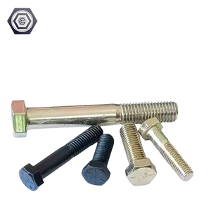 Tornillo hexagonal de acero al carbono personalizado DIN931 DIN961, Hardware a prueba de herrumbre, acabado Chapado en zinc para maquinaria de muebles, rosca de máquina - Product Image 6