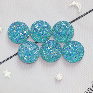 Cabujones Redondos Convexos de Resina de 12mm en Colores Surtidos, Accesorios de Joyería para Manualidades - Product Image 6