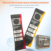 Suplemen Minuman Elektrolit Bubuk Rasa Khusus Dewasa, Bersertifikat HACCP, Bebas GMO, Bebas Gula, Penambah Energi