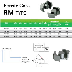Nhà Máy Giá <span class=keywords><strong>Ferrite</strong></span> <span class=keywords><strong>Core</strong></span> <span class=keywords><strong>RM</strong></span> pc40 pc44 tần số cao biến áp nam châm <span class=keywords><strong>Ferrite</strong></span> <span class=keywords><strong>Core</strong></span> - Product Image 2