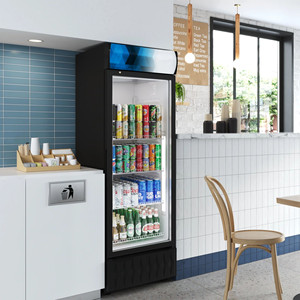 Réfrigérateur à barre à température unique pour la maison ou le bureau, réfrigérateur à boissons avec fonction de présentation, refroidisseur avec porte en verre, refroidisseur de présentation - Product Image 2