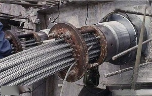 Fio de aço prensado para pc e âncora de cunha, 15.24mm de tensão, barril e cunha de ancoragem