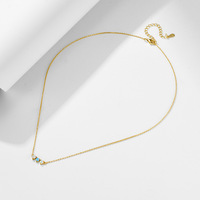 Collier barre en argent sterling 925 avec triple opale et zircon cubique, collier minimaliste avec pendentif opale plaqué or