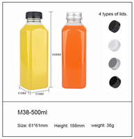 Bouteilles de boisson en plastique PET de 250ml 350ml 500ml 1000ml du fabricant plusieurs tailles pour boissons