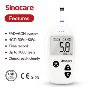 Test de glycémie Sinocare, glucomètre Sinocare, moniteur de glycémie, 50 <span class=keywords><strong>bandelettes</strong></span> de test de glycémie pour Safe-<span class=keywords><strong>Accu</strong></span> - Product Image 3